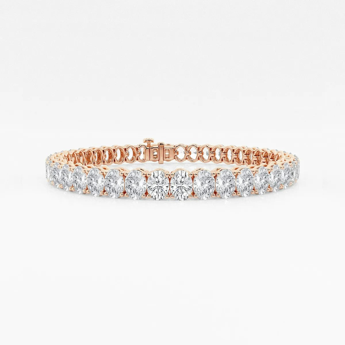 Oval Diamond Tennis Bracelet