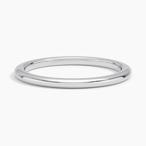 Classic White Gold Wedding Band