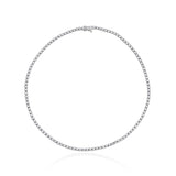 Full-Neck Bezel Set Tennis Necklace