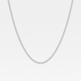Lab Grown Round Diamond Tennis Necklace