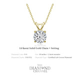 Certified Lab Grown Diamond Pendant Necklace