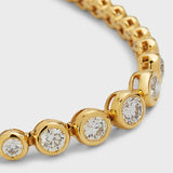 Adjustable Bezel Set Bracelet Natural Diamond Bracelet