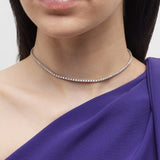 Lab Grown Round Diamond Tennis Necklace