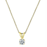 Four-Prong Traditional Pendant - The Diamond Channel