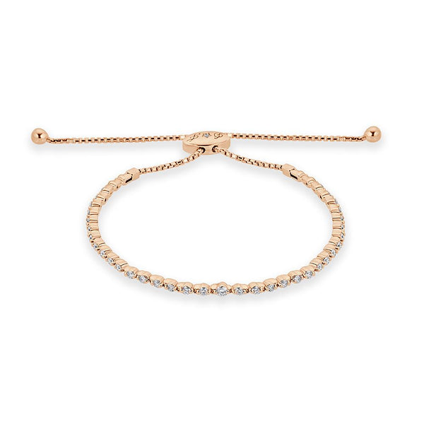 Shared Prong Adjustbale Bracelet - The Diamond Channel