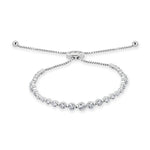 Shared Prong Adjustable Bracelet - The Diamond Channel