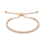 Four-Prong Square Shaped Adjustable Bracelet - The Diamond Channel
