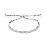 Four-Prong Square Shaped Adjustable Bracelet - The Diamond Channel