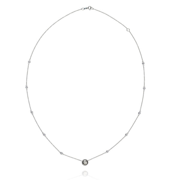 Diamond By The Yard Halo Pendant - The Diamond Channel