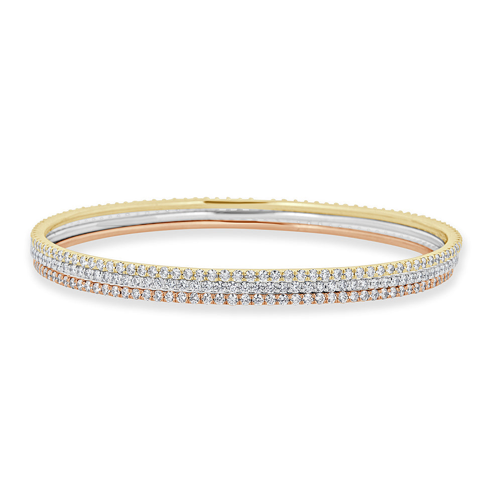 Diamonds All Around Bangle - The Diamond Channel