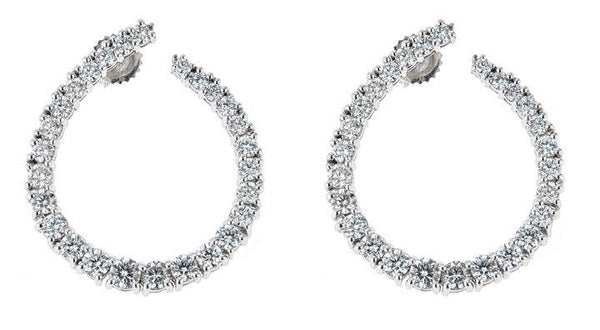 Journey Hoop Earrings - The Diamond Channel