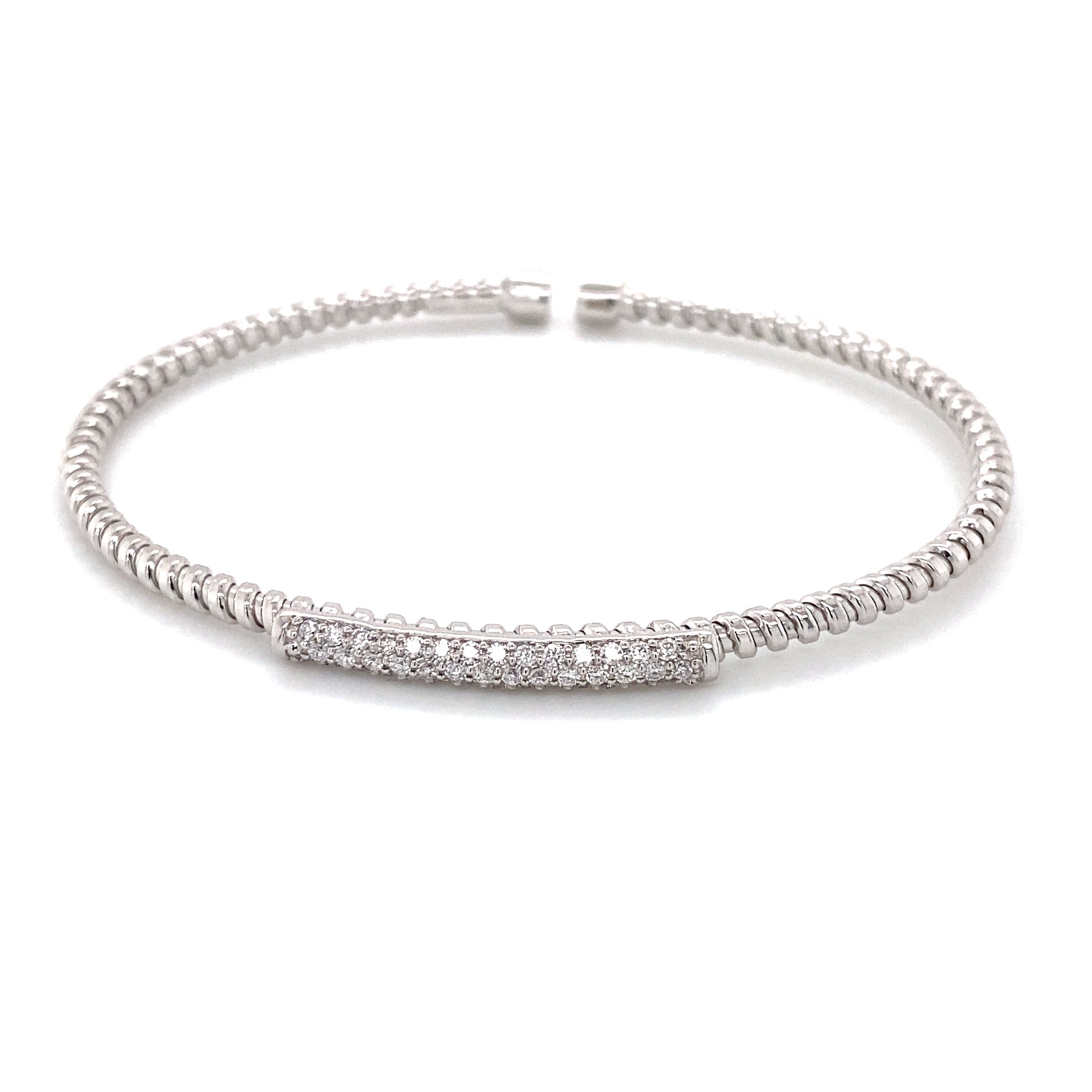 1 Row Bar Bangle - The Diamond Channel