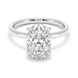 2.08ct IGI CERTIFIED Lab Grown Oval-Cut Diamond with Hidden Halo Engagement Ring