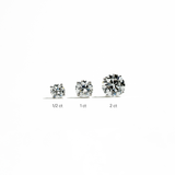 Certified 14 Karat Gold Lab Grown Diamond Stud Earrings