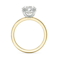 3.05ct Lab Grown Oval-Cut Diamond Engagement Ring