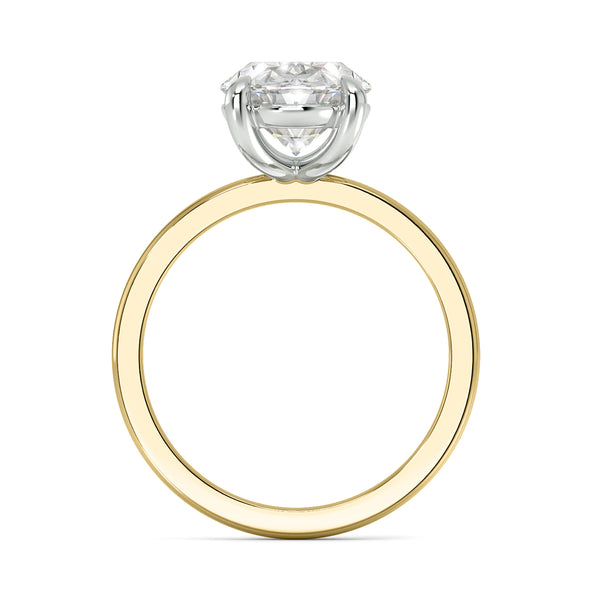 3.05ct Lab Grown Oval-Cut Diamond Engagement Ring