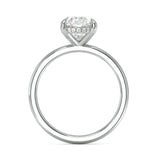 2.08ct IGI CERTIFIED Lab Grown Oval-Cut Diamond with Hidden Halo Engagement Ring