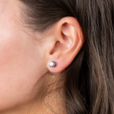 Certified 14 Karat Gold Lab Grown Diamond Stud Earrings