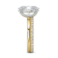 3.05ct Lab Grown Oval-Cut Diamond Engagement Ring