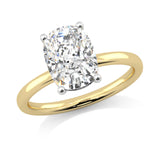 3.03ct IGI CERTIFIED Lab Grown Cushion-Cut Diamond Engagement Ring