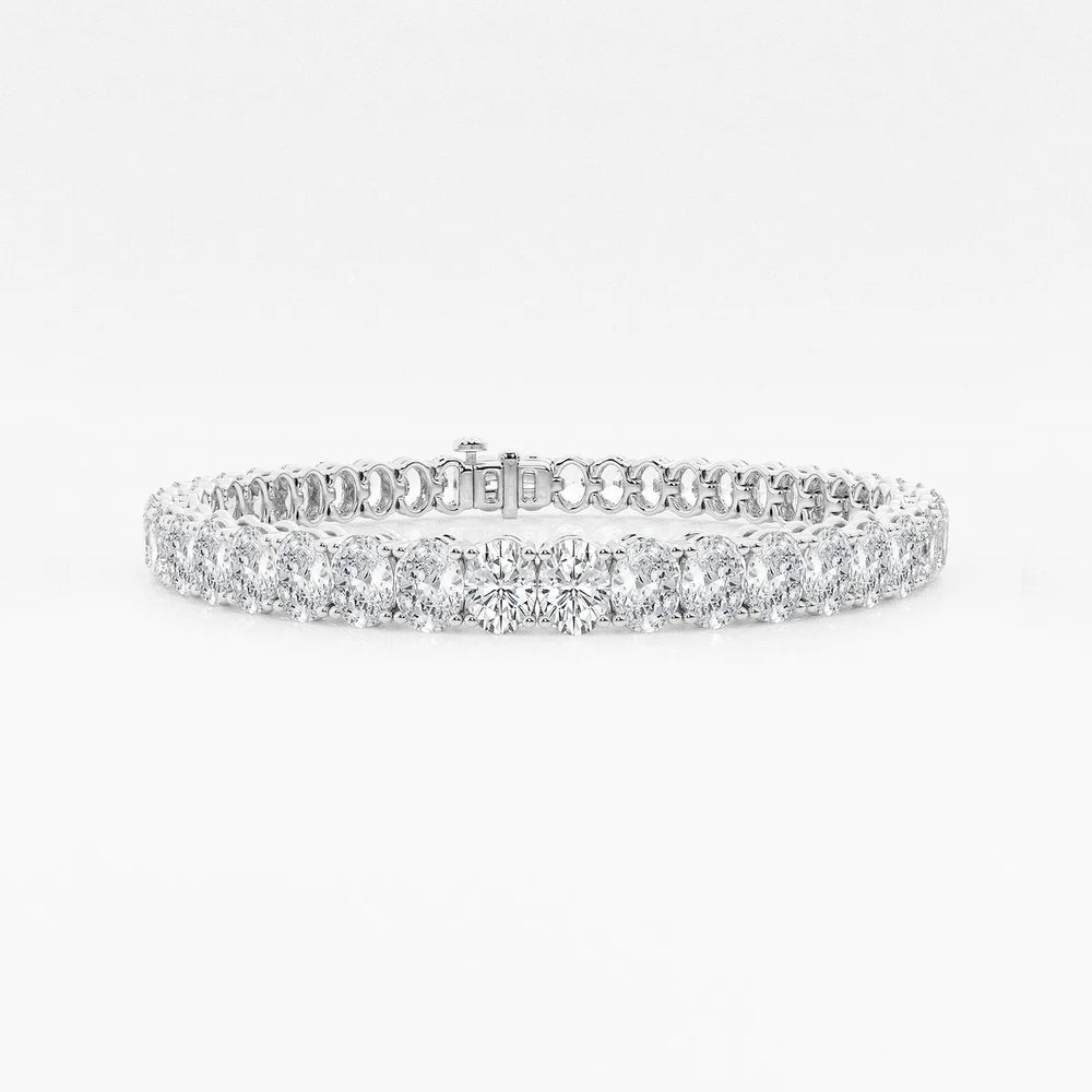 Oval Diamond Tennis Bracelet