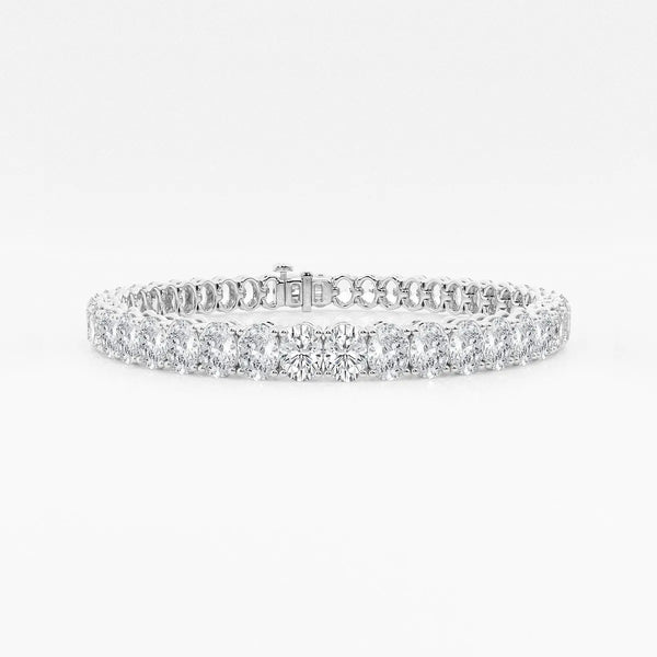 Oval Diamond Tennis Bracelet