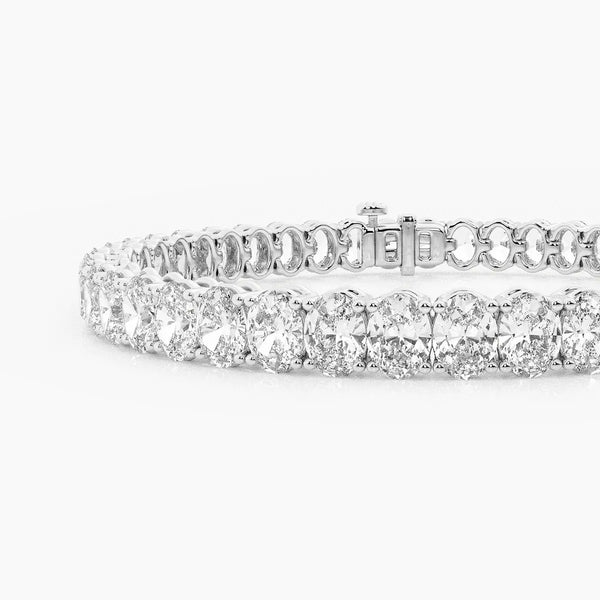 Oval Diamond Tennis Bracelet