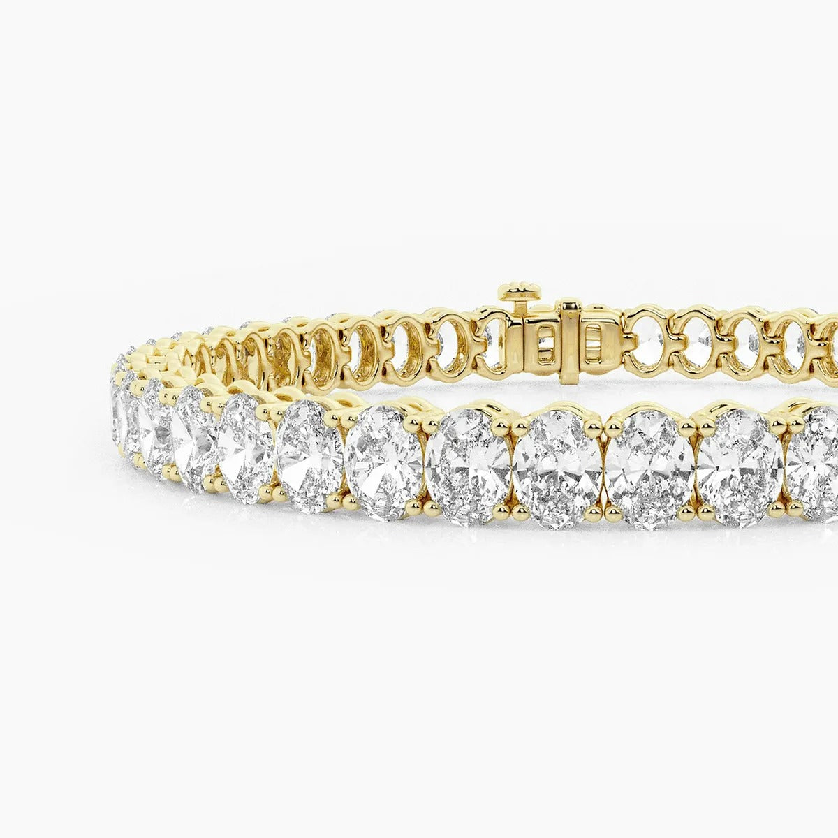 Oval Diamond Tennis Bracelet