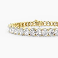 Oval Diamond Tennis Bracelet