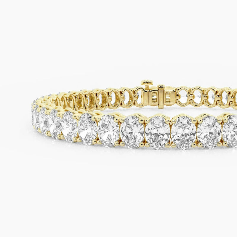 Oval Diamond Tennis Bracelet