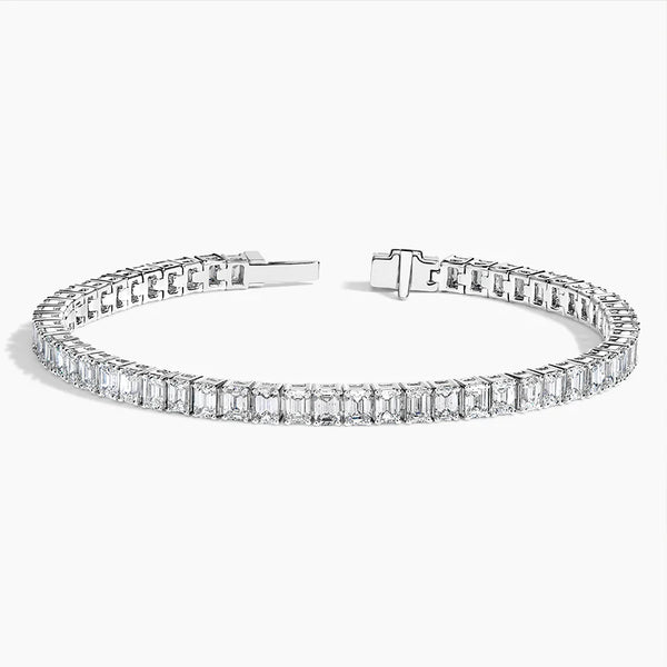 Emerald Diamond Tennis Bracelet