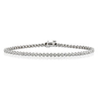 Bezel Set Diamond Tennis Bracelet