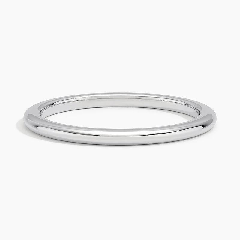 Classic White Gold Wedding Band
