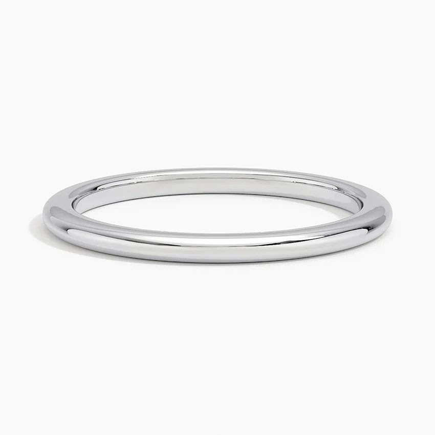 Classic White Gold Wedding Band