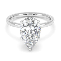 3.08ct Lab Grown Pear-Shape Diamond Engagement Ring