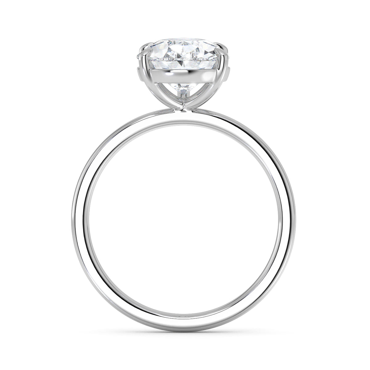 3.08ct Lab Grown Pear-Shape Diamond Engagement Ring