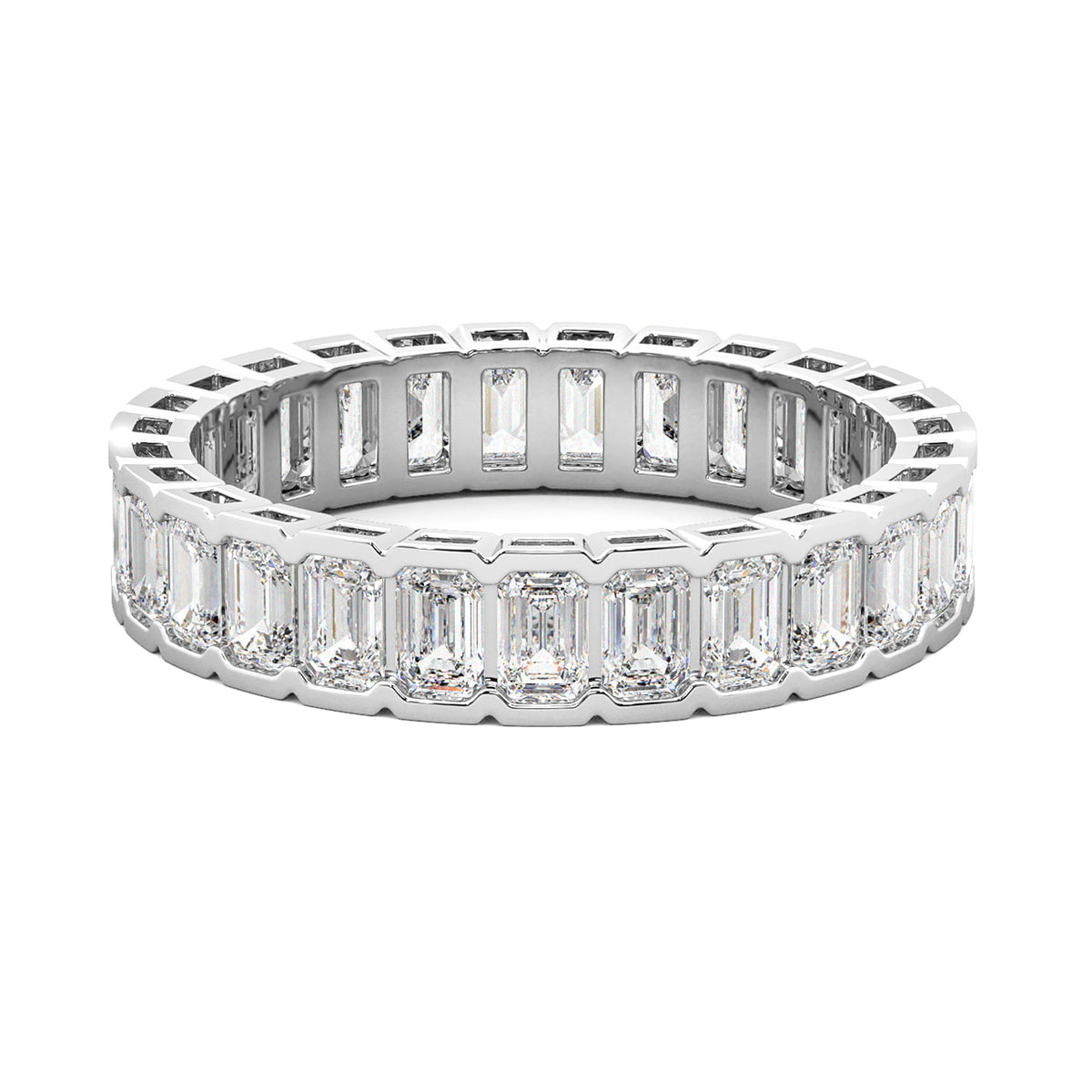 Half-Bezel Lab Grown Diamond Eternity Ring
