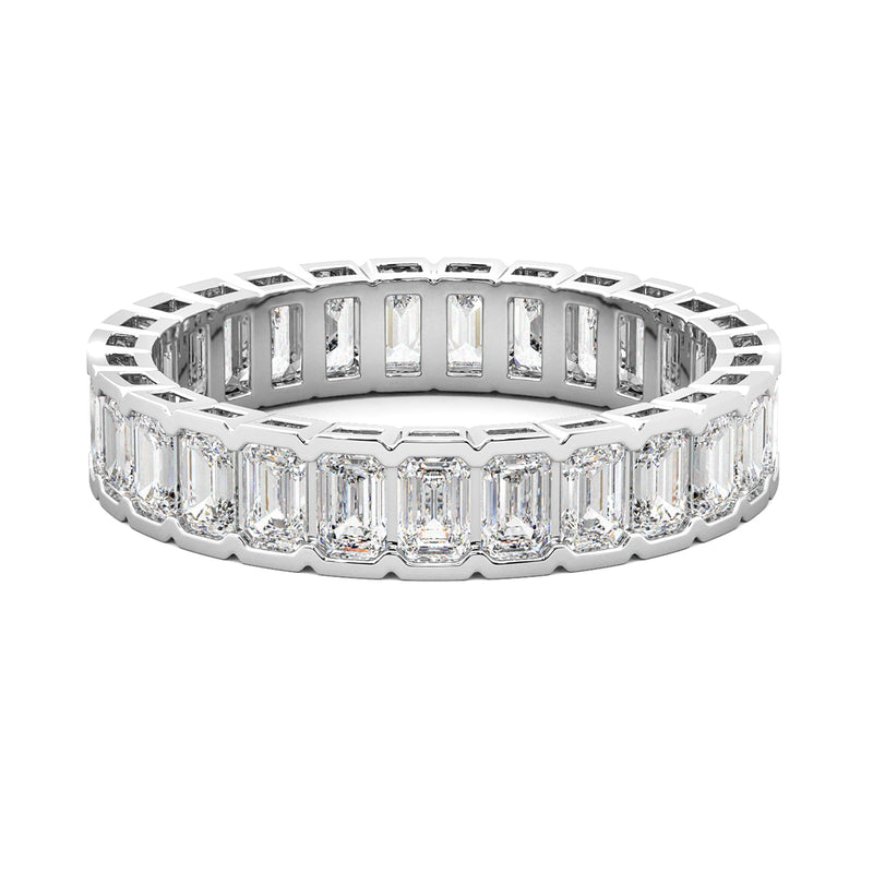 Half-Bezel Lab Grown Diamond Eternity Ring