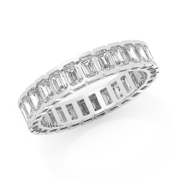 Half-Bezel Lab Grown Diamond Eternity Ring
