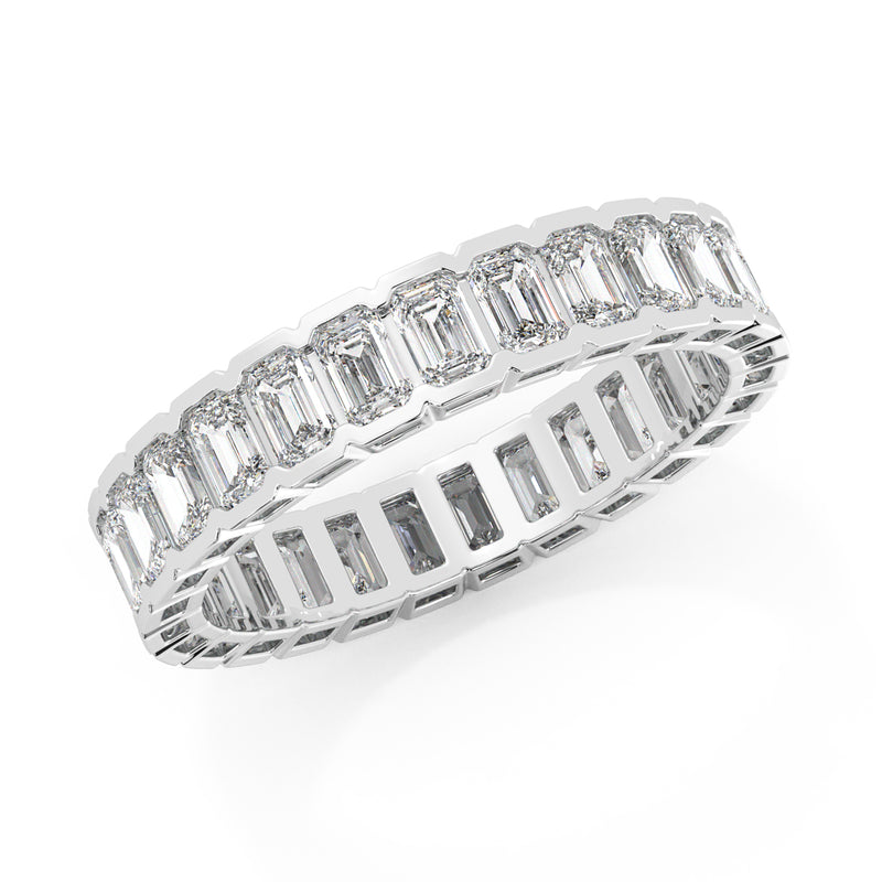 Half-Bezel Lab Grown Diamond Eternity Ring