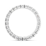 2 Cttw Half-Bezel Lab Grown Diamond Eternity Ring