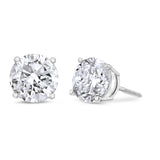 Certified 14 Karat White Gold Natural Diamond Stud Earrings (starting at 0.50 carat )