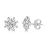 FireWork Diamond Stud Earrings (White Gold)