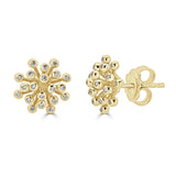 FireWork Diamond Stud Earrings (Yellow Gold)