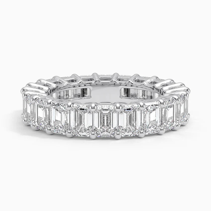 Emerald Eternity Lab Diamond Ring