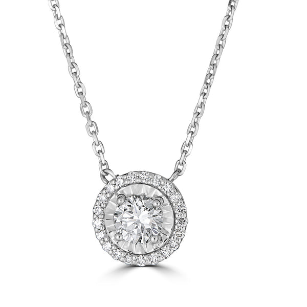 Illusion Plated Natural Diamond Pendant