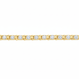 Diamond Station Tennis Bracelet (Made in Italy)