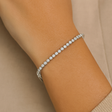 Bezel Set Lab Grown Diamond Tennis Bracelet