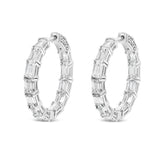 Emerald Hoop Earrings