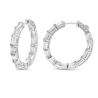 Emerald Hoop Earrings